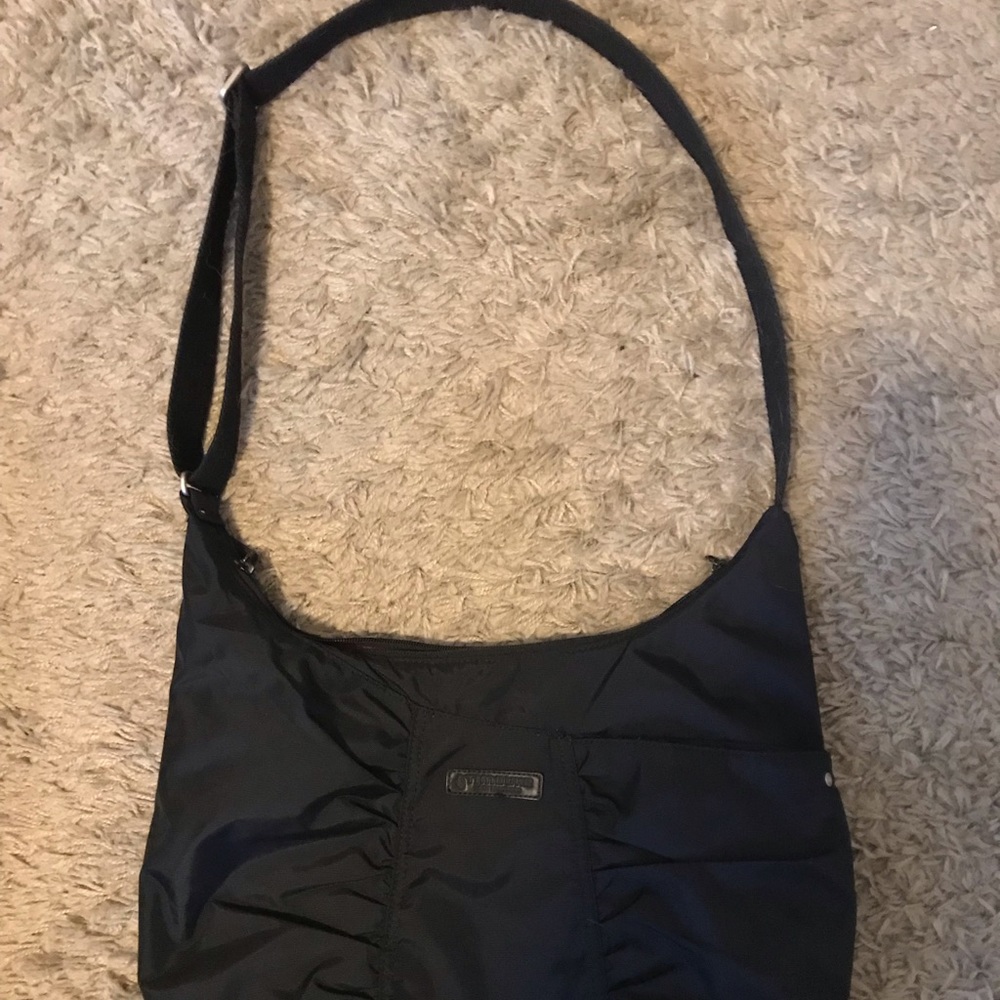 Black Ruched Valencia Crossbody from Timbuktu2